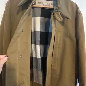 Men’s Canvas Burberry Brit Coat- Size XL
